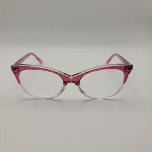 Betsey Johnson Women Eyeglass Frames BG03 Pink Leopard 49-16-135 No Case